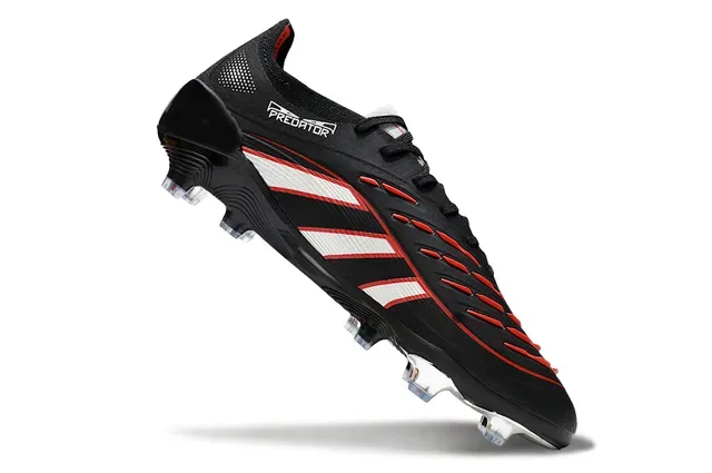 Adidas কালো সাদা লো-কাট বুটি আপার স্কাল্প্টেড সিন্থেটিক কেজ ফার্ম-গ্রাউন্ড ফুটবল জুতো 2
