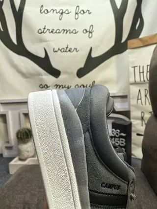 Adidas Campus Gray and Black Lifestyle Sneakers 3