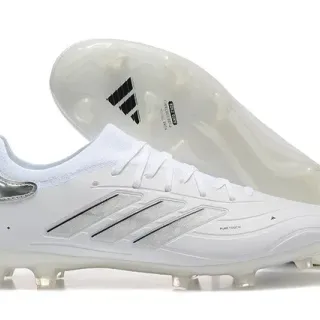 Adidas Copa Pure White Silver Zapatos de fútbol para terreno firme