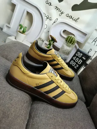 Adidas Gazelle Amarelo mostarda Preto Tênis lifestyle 9