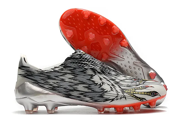 Adidas সবুজ বেগুনি নিওন লাইম একরঙ সক ফিট কলার ফার্ম গ্রাউন্ড সকার জুতো 6