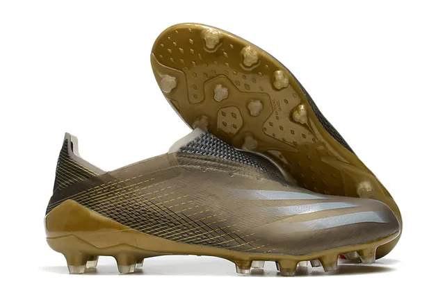Adidas সবুজ বেগুনি নিওন লাইম একরঙ সক ফিট কলার ফার্ম গ্রাউন্ড সকার জুতো 7