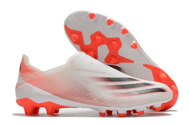 Adidas সবুজ বেগুনি নিওন লাইম একরঙ সক ফিট কলার ফার্ম গ্রাউন্ড সকার জুতো 9