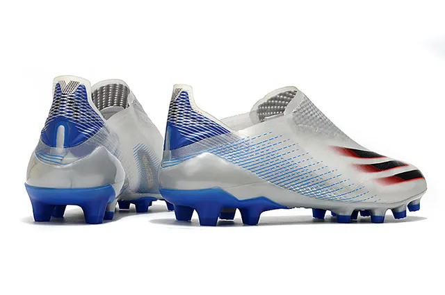Adidas সবুজ বেগুনি নিওন লাইম একরঙ সক ফিট কলার ফার্ম গ্রাউন্ড সকার জুতো 18
