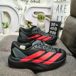 Adidas Lightstrike Pro काला लाल लो-टॉप जाल ऊपरी भाग रनिंग जूते