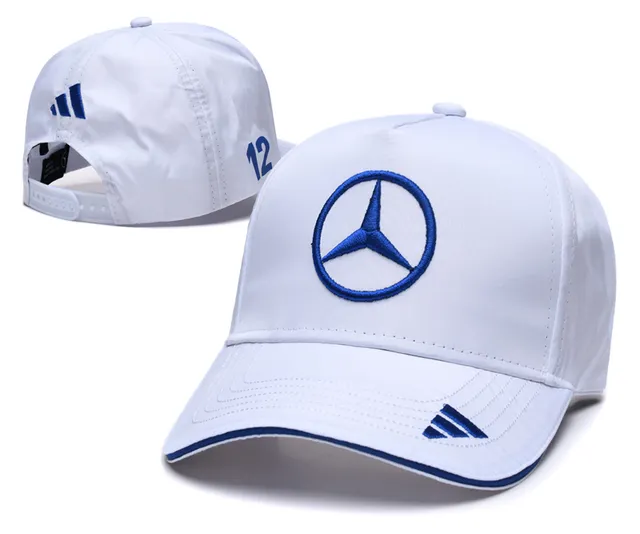 Casquette de baseball Adidas Mercedes-Benz Star brodée bleu royal 9