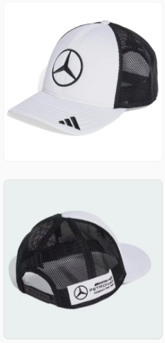 Casquette de baseball Adidas Mercedes-Benz Star brodée bleu royal 24
