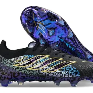 Adidas Predator Impresión de Leopardo Jaula de Oro Tierra Firme Zapatos de Fútbol
