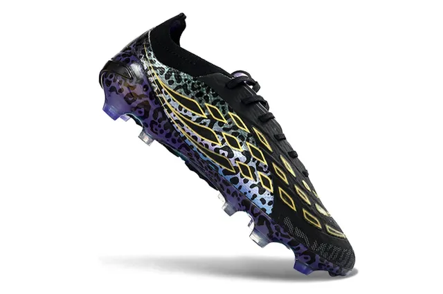 Adidas Predator طباعة الفهد قفص ذهبي أرض صلبة أحذية كرة القدم 2