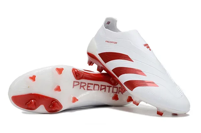 Adidas Predator 白红 草地足球鞋 4