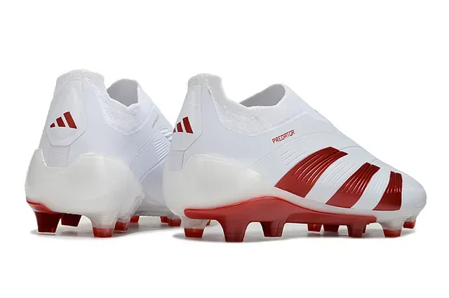 Adidas Predator 白红 草地足球鞋 5