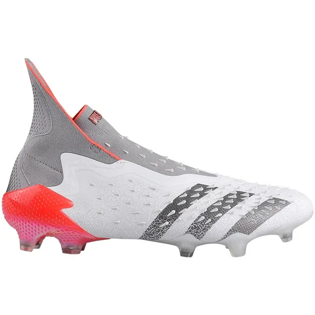 Adidas Vermelho Amarelo Corte Alto Colar Ajuste Calcetim Texturizado Tacado Superior Solo Firme Sapatos de Futebol 21