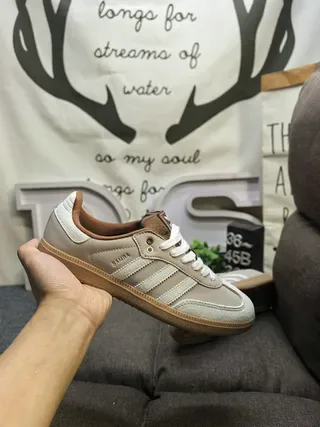Adidas Samba Beige et Blanc Sneakers Lifestyle 5