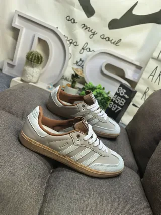 Adidas Samba Beige et Blanc Sneakers Lifestyle 9