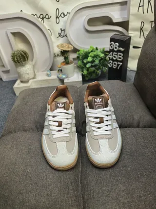 Adidas Samba Beige et Blanc Sneakers Lifestyle 10