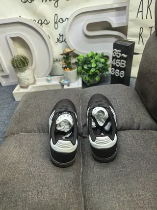 Adidas Samba Zapatillas Lifestyle de Cuero Negro y Blanco 8