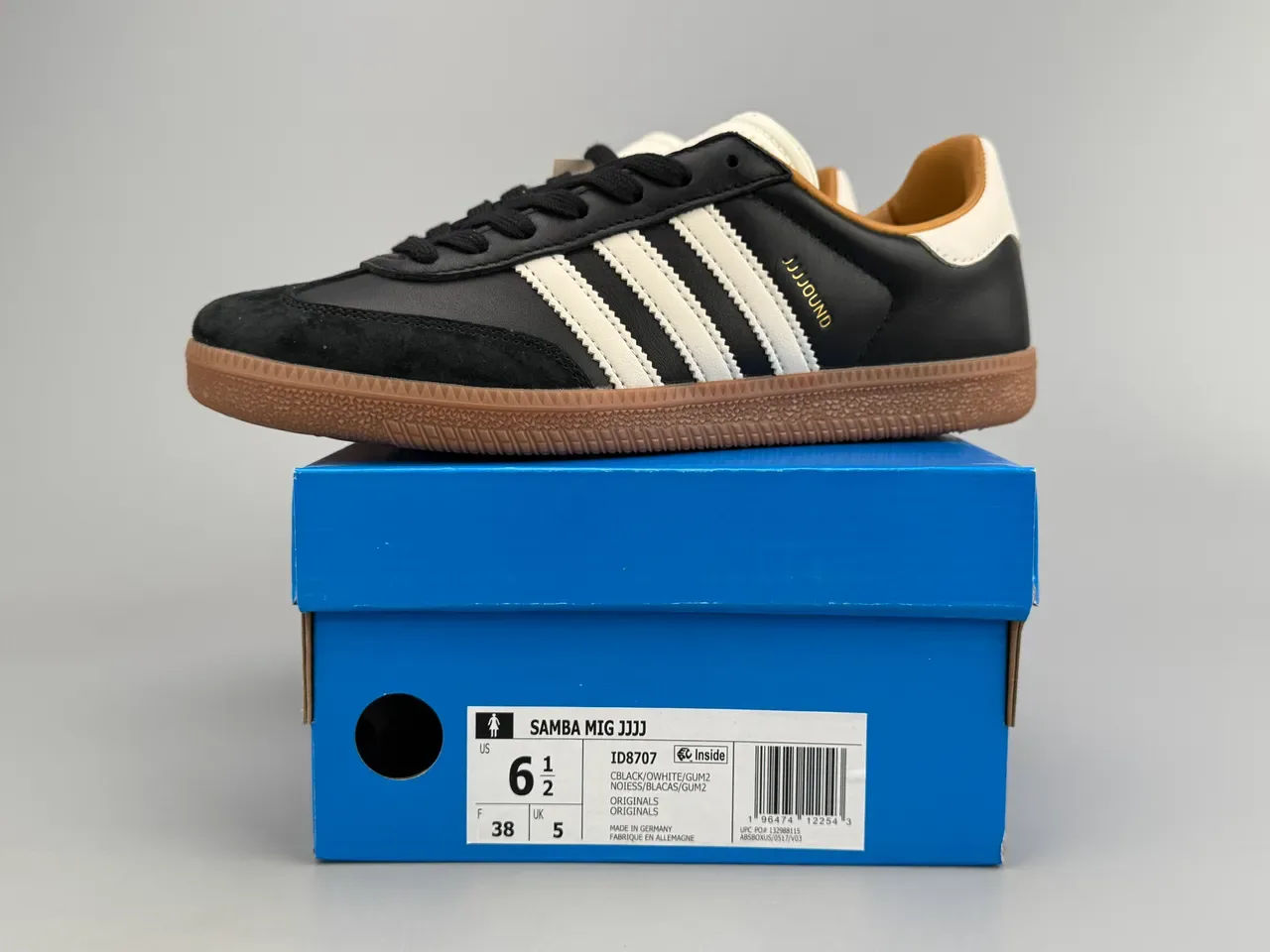 Adidas Samba JJJJOUND Noir Blanc Gomme Sneakers Lifestyle 4