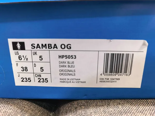 Adidas Samba Mule de Ante Azul con Cordones Zapatos Casuales 2