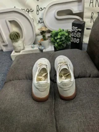 Adidas Samba OG بيج منسوج أسلوب حياة حذاء رياضي 8