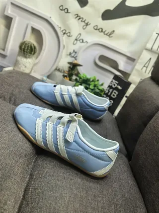 Adidas Samba OG Sneakers Lifestyle Bleu Clair et Blanc 7
