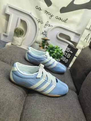 Adidas Samba OG Sneakers Lifestyle Bleu Clair et Blanc 9