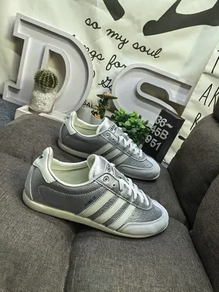 Adidas Samba OG Metallic Silver Cream Lifestyle Sneakers 9