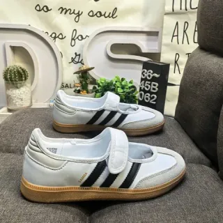 Adidas Samba أبيض أسود جل حذاء نمط حياة رياضي
