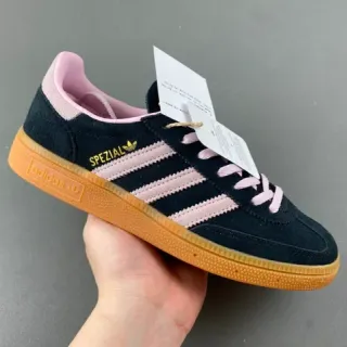 Adidas Spezial أسود ووردي صوف حذاء رياضي أسلوب حياة