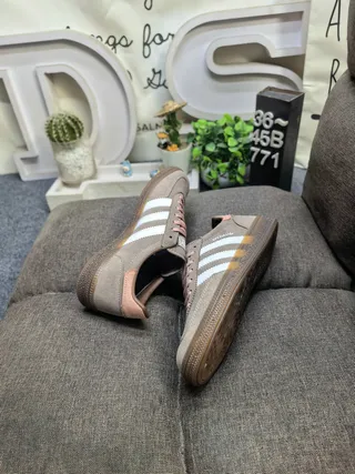 Adidas Spezial Tênis Lifestyle Marrom Rosa Nobuck Superior Painel Lateral Três Listras 6