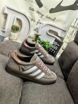 Adidas Spezial Tênis Lifestyle Marrom Rosa Nobuck Superior Painel Lateral Três Listras 9