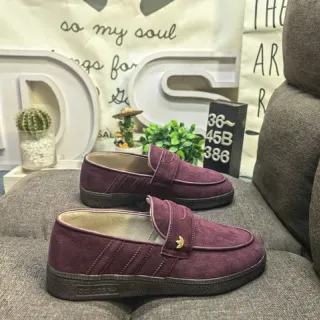 Adidas Spezial বর্গন্ডি সুয়েড লোফার