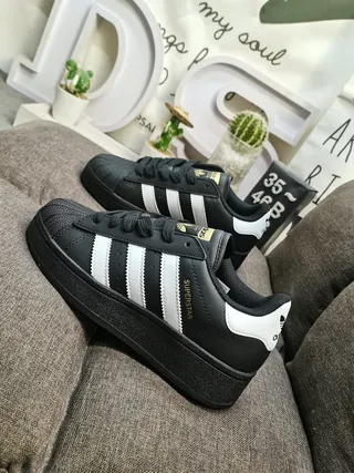 Adidas Superstar Zapatillas Lifestyle Negro y Blanco 7