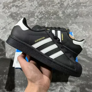 Adidas Superstar أحذية ستايل حياة أسود وأبيض