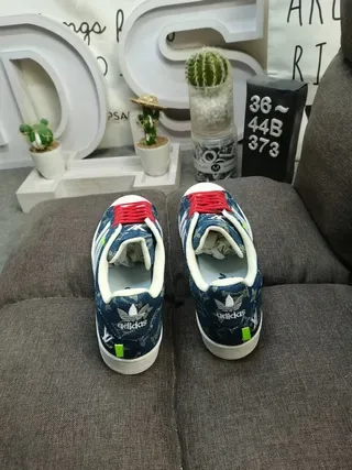 Adidas Superstar Denim Monogram Shell-Toe Lifestyle Sneakers 8