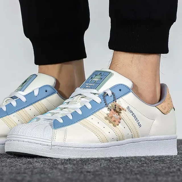 Adidas Superstar Off-White Azul Lavanda Tênis Lifestyle 10