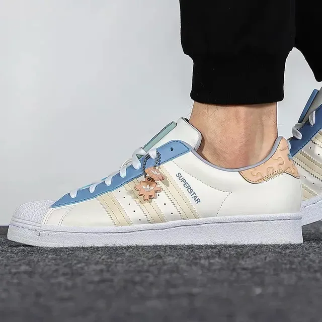 Adidas Superstar Off-White Azul Lavanda Tênis Lifestyle 14
