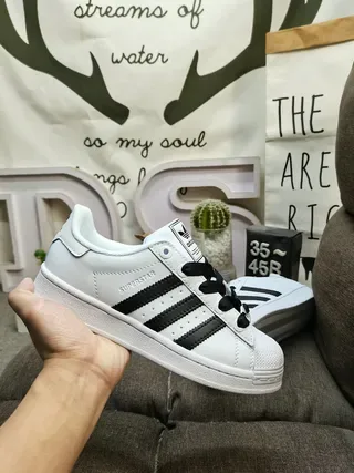 Adidas Superstar White Black Lifestyle Sneakers 5