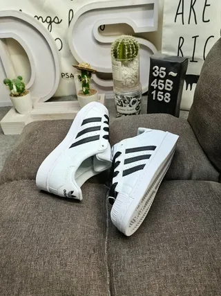 Adidas Superstar White Black Lifestyle Sneakers 6