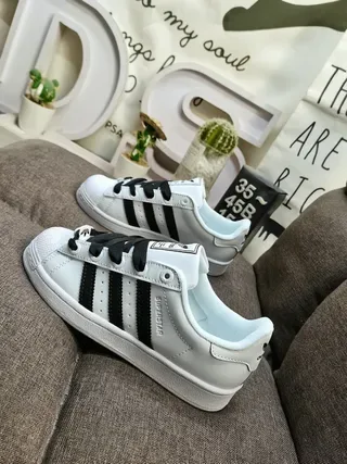 Adidas Superstar White Black Lifestyle Sneakers 7