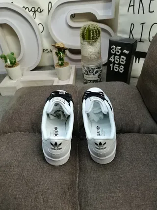 Adidas Superstar White Black Lifestyle Sneakers 8