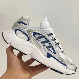 Adidas 白蓝雕塑中底多层合成笼厚底运动鞋