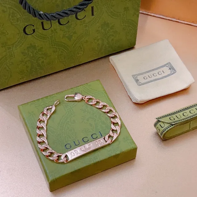 Adidas x Gucci Curb Chain Engraved Bracelet 3