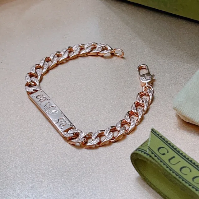 Adidas x Gucci Curb Chain Engraved Bracelet 5