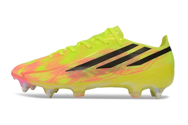 Adidas X Speedflow Hyperfast 霓虹黄 虹彩 人工草地足球鞋 7