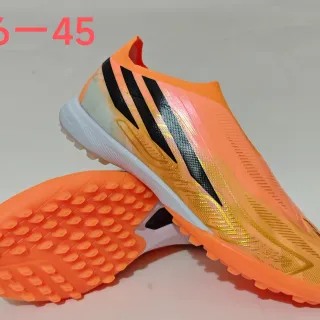 Adidas X Speedflow 橙色 黑色 金色 草地足球鞋