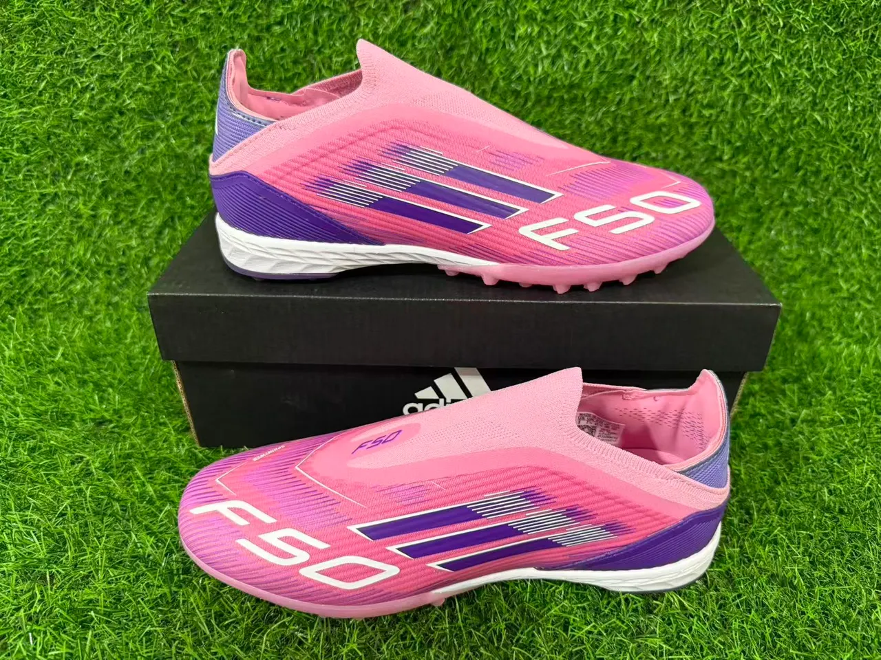 Adidas X Speedflow Rosa Roxo Gramado Sapatos de Futebol 2