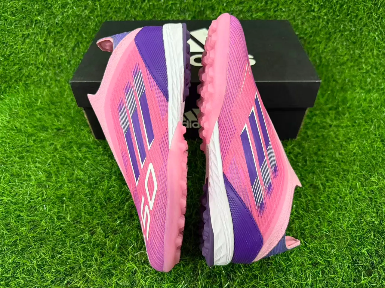 Adidas X Speedflow Rosa Roxo Gramado Sapatos de Futebol 4