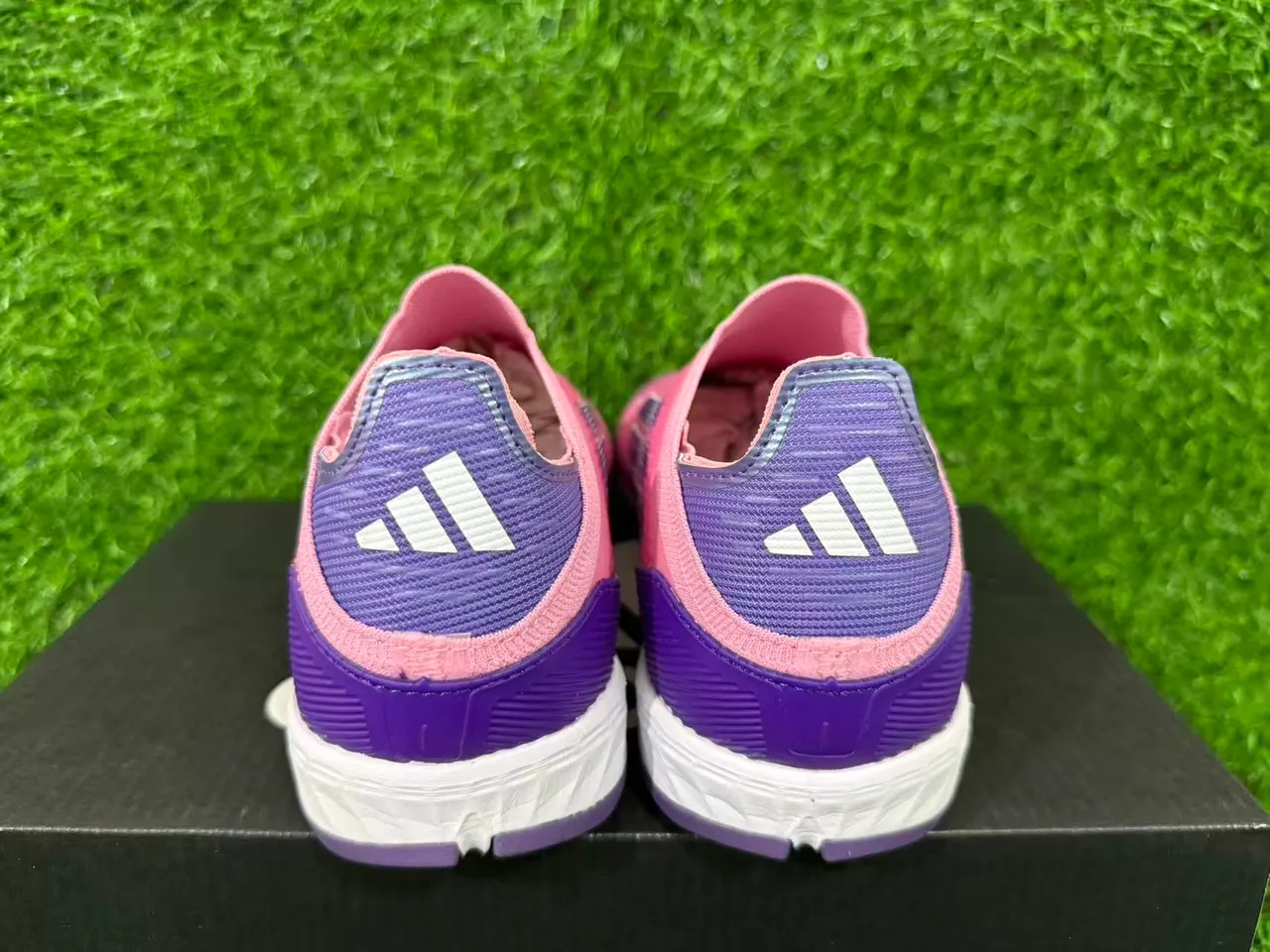Adidas X Speedflow Rosa Roxo Gramado Sapatos de Futebol 5