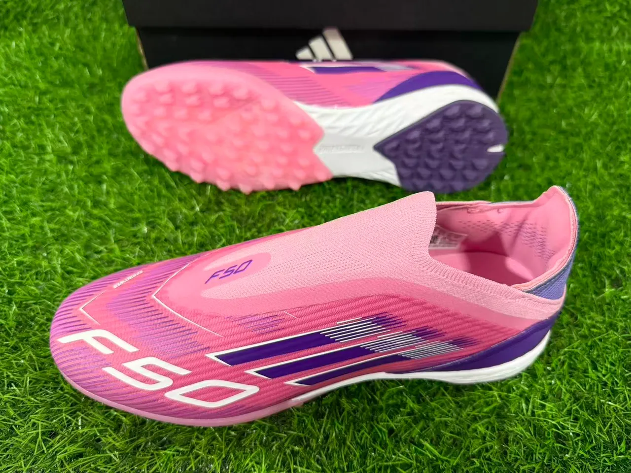 Adidas X Speedflow Rosa Roxo Gramado Sapatos de Futebol 7