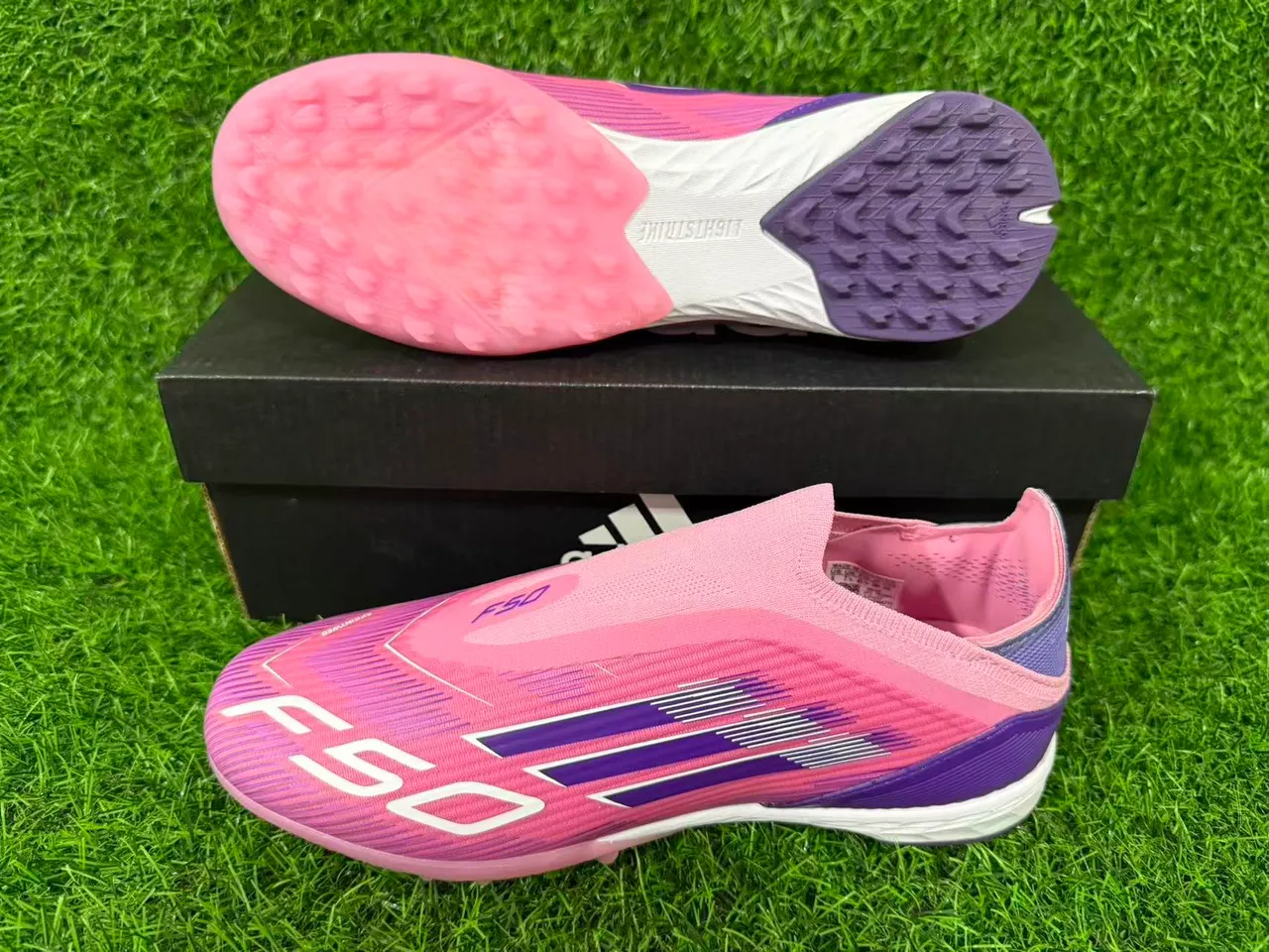 Adidas X Speedflow Rosa Roxo Gramado Sapatos de Futebol 8